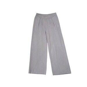 NWT Mersea Wide Leg Knit Pants Brown Pleated Waist Casual Lounge Cropped Length‎